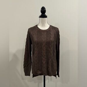 Minne Metallic High-Low Sweater